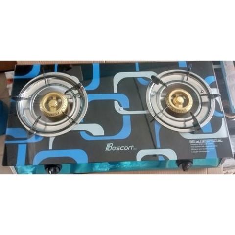 Boscon 2 Burner Table Gas Cooker glass