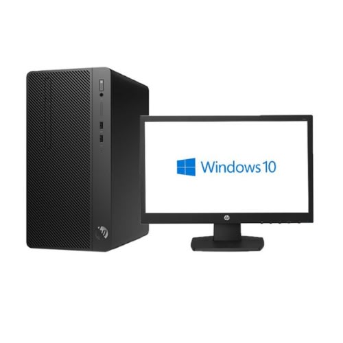 HP 290 G2 Microtower Desktop Intel Core I3-8100 - 4GB Ram, 1TB/4GB DOS+19" Monitor