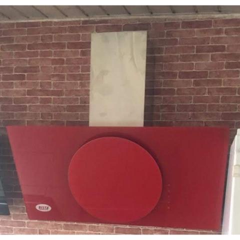 NESTA 90CM COOKER HOOD|RED