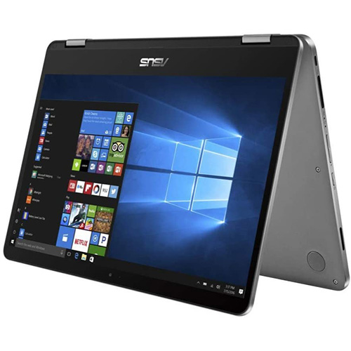 ASUS VivoBook Flip 14-inch Touch Screen Intel Celeron 4GB 128GB eMMC Win 10 S Mode 2-in-1 Laptop - 4G