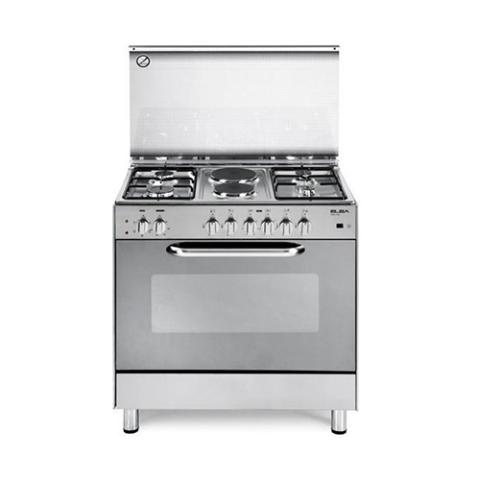 Elba Gas Cooker | 4 Gas Burners + 2 Electric plates with Electric oven - N85X745