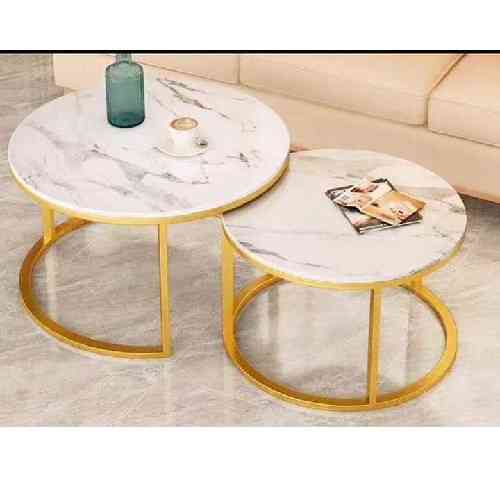 2 QUALITY MARBLE CENTER TABLES - AVAILABLE (SOFU)