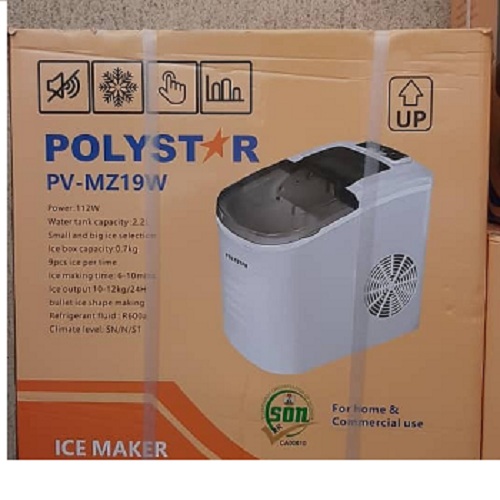 POLYSTAR ICE CUBE MAKER | PVMZ19B (BLACK)