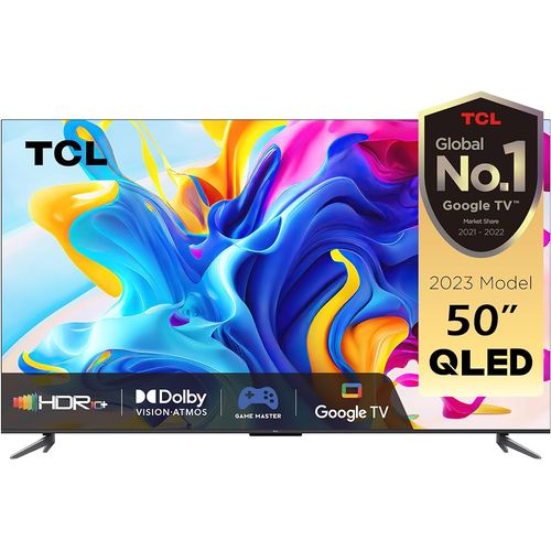 TCL 50 INCH TELEVISION 50C645 QLED 4K UHD Smart TV | GOOGLE TV | DOLBY ATMOS | DTS WITH 3D SOUND 