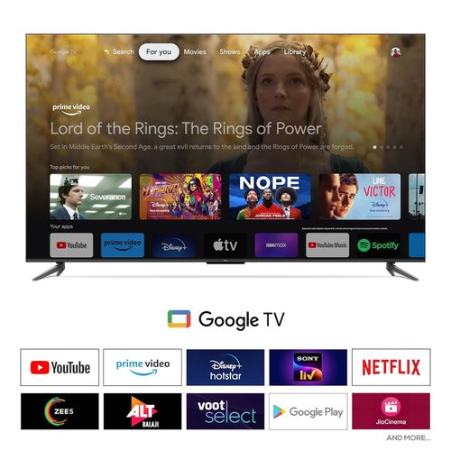 TCL 65 INCH TELEVISION 65C645 QLED 4K UHD SMART TV | GOOGLE TV | DOLBY ATMOS | DTS WITH 3D SOUND