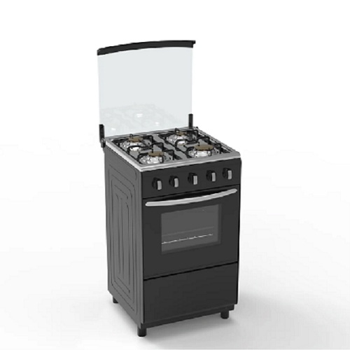 Aeon Gas Cooker 60X60 3 Gas + 1 Hot Plate Burner black AGC6031