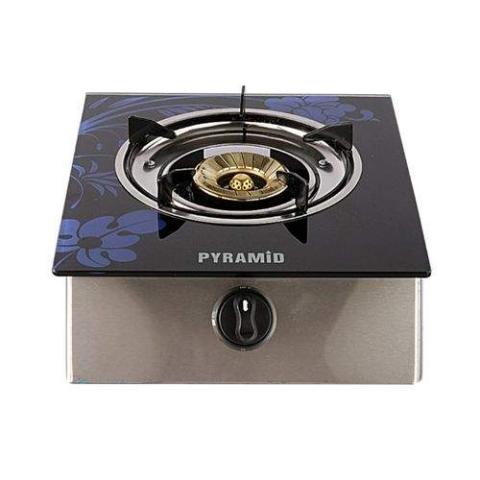 Pyramid| Cooking Gas Stove Single Glass Top-Perfect For Home $ School- (N)