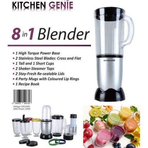 Kitchen Genie | 8 - In - 1 Multi-purpose Food Blender & Smoothie Maker- (N)