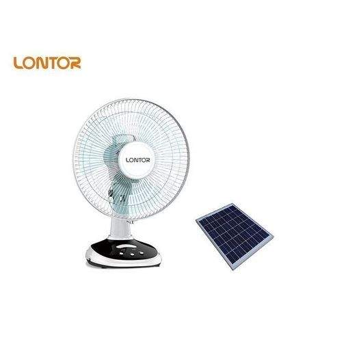 Lontor Rechargeable Table Fan With 20watts Solar Panel (N)