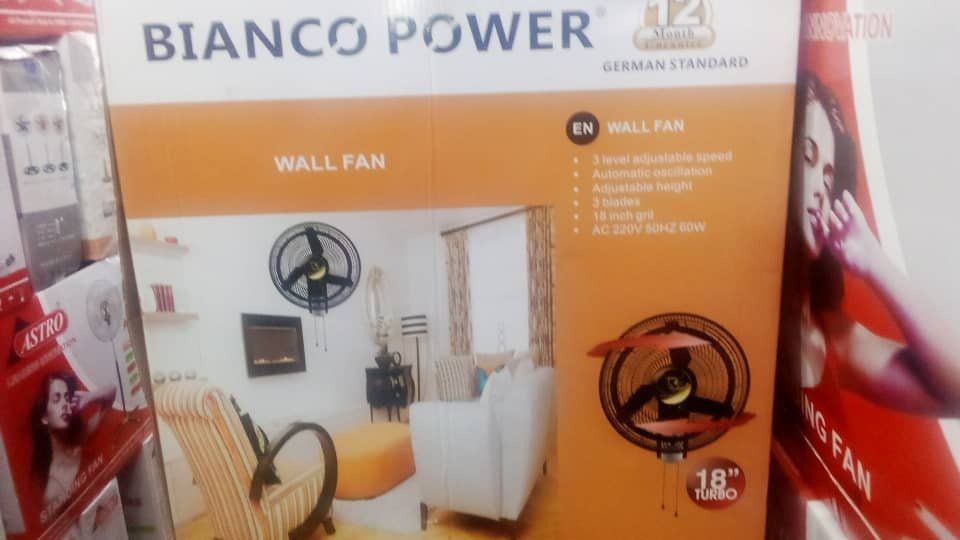 BIANCO A-19 18 0X POWER WALL FAN