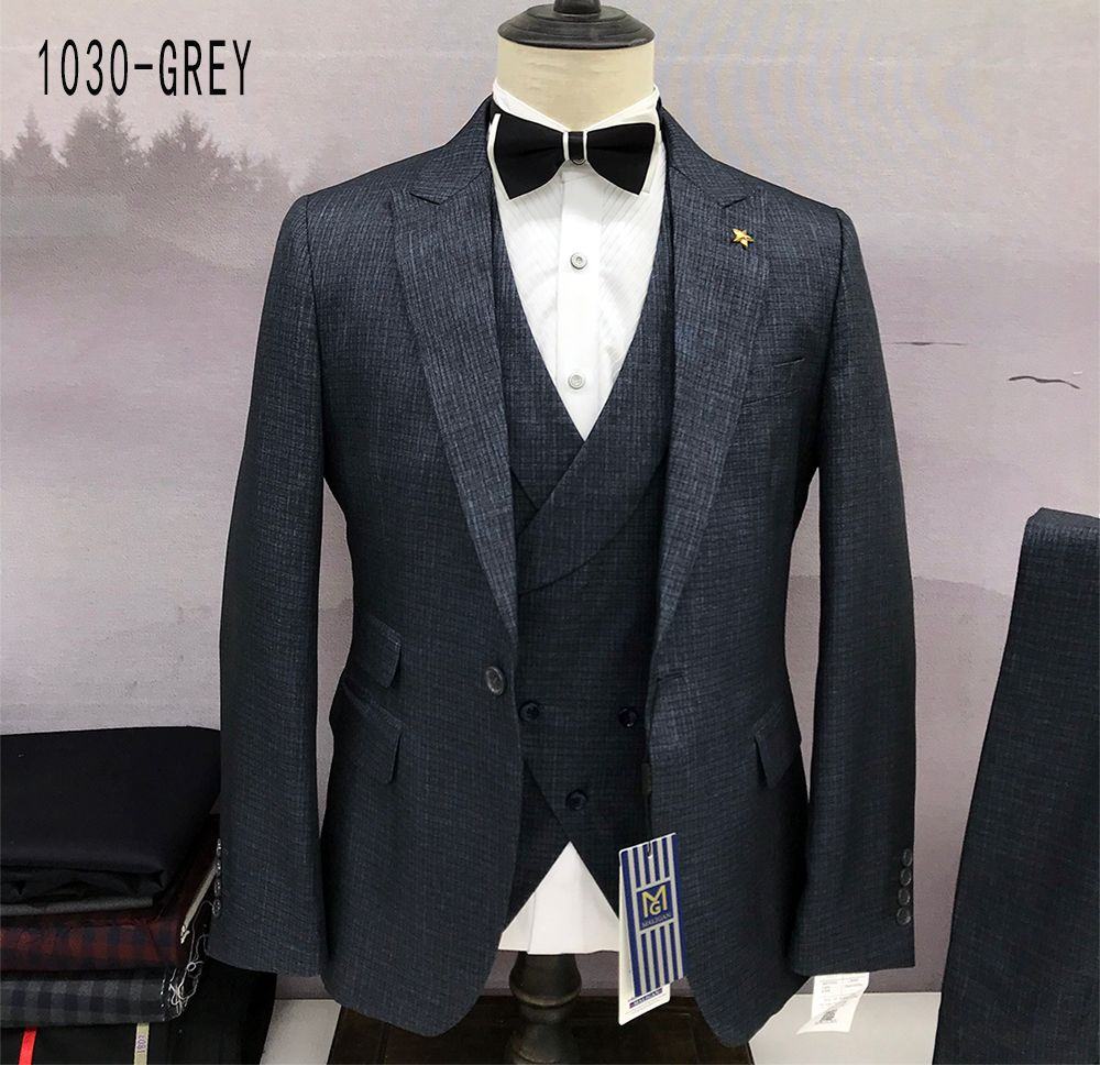 GREY TURKEY 3 PIECE SUIT WITH ONE BUTTON