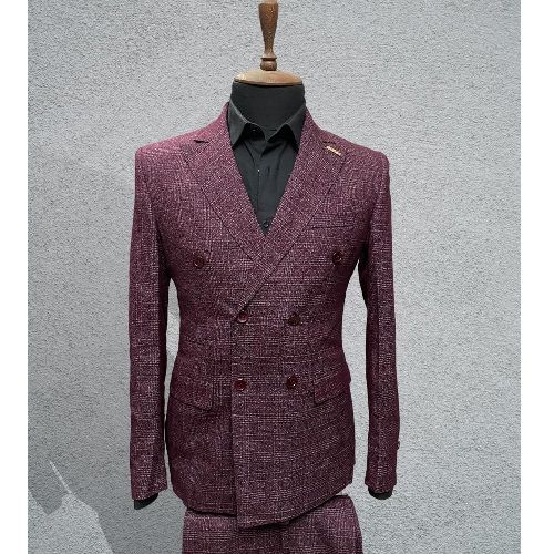 WINE COLOUR TURKEY SUIT WITH TWO BUTTONS | AVAILABLE IN ALL SIZES (CHIFAS) (N)