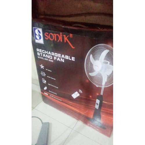 Sonik 18 Inches Rechargeable Standing Fan