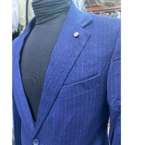 BLUE STRIPE TURKEY SUIT WITH ONE BUTTON | AVAILABLE IN ALL SIZES (CHIFAS) (N)