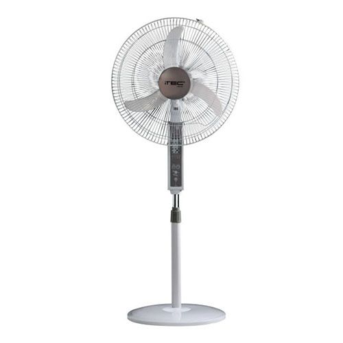 iTEC 16 Inch Rechargeable Solar Stand Fan