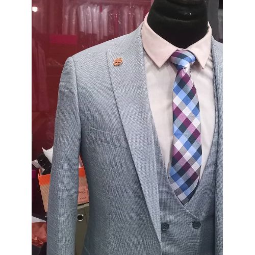 LIGHT GREY TURKEY SUIT  (COMPLETE) WITH ONE BUTTON | AVAILABLE IN ALL SIZES (DEJOS) (N)