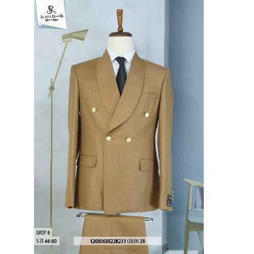  EXECUTIVE BROWN BREASTED TURKEY SUIT WITH GOLDEN BUTTONS | AVAILABLE IN ALL SIZES (SWNL)