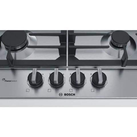 BOSCH -Serie | 6 60 cm, gas hob with integrated controls, Stainless steel [PCP6A5B90]