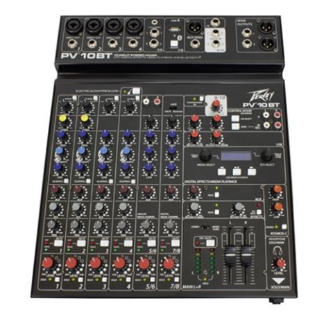 PV 10 BT Compact 10 Channel Mixer with Bluetooth