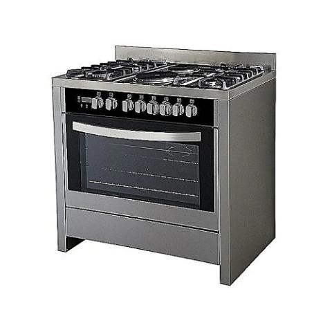 Scanfrost 80*60CM Gas Cooker, 5 Gas with Grill and Auto Ignition | SFC851M