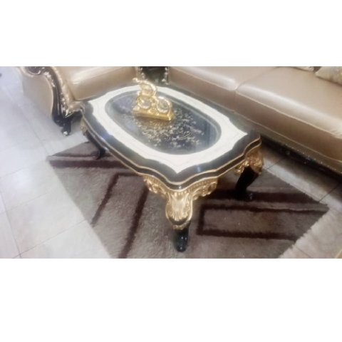 QUALITY DESIGNED CENTER TABLE WITH 2 SIDE STOOLS (AUSFUR)