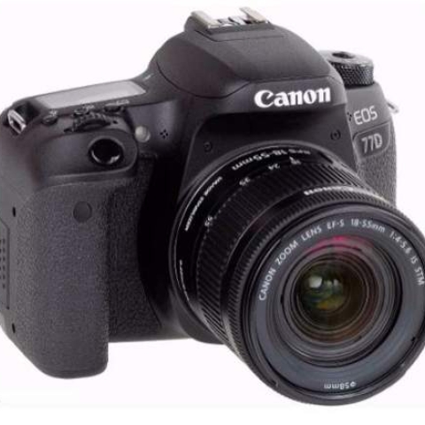 Canon Professional Digital DSLR Camera EOS 77D with 18-135mm Lens (DAME) - Black