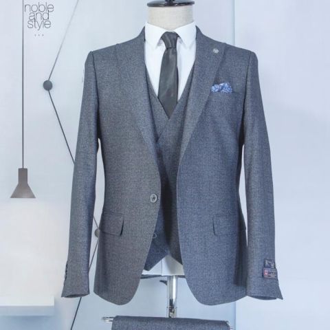 EXECUTIVE LIGHT AND DARK GREY 3 PIECE TURKEY CHECKER SUIT