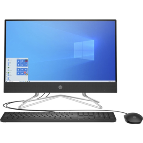 HP All-in-One 21-b0525t PC – 20W55AA: i3-1005G1 (10TH Gen), 1.2GHz - 3.4GHz, 8GB RAM + 256GB SSD, 20.7″ diagonal FHD display, Intel® UHD Graphics, Wireless + Bluetooth, DVDRW, Windows 10