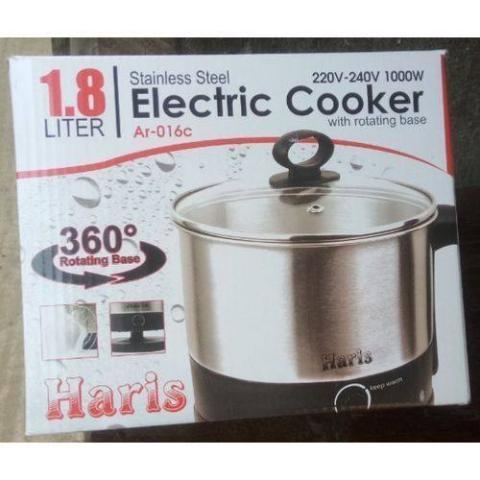 Haris | 1.8L Mini Stainless Steel Electric Cooking Pot Rapid Noodles Cooker- (N)