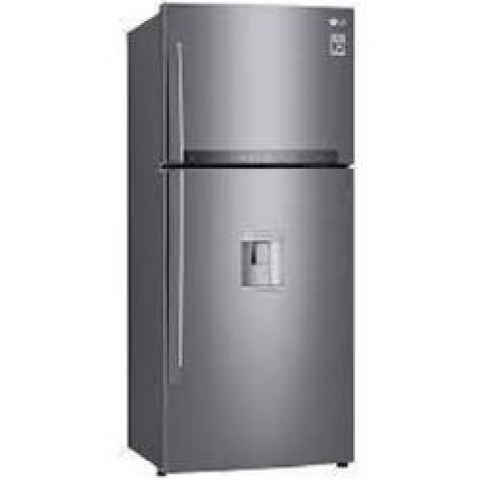 LG 471L Double Door Top Mount Freezer With Water Dispenser REF 502 HLCL T