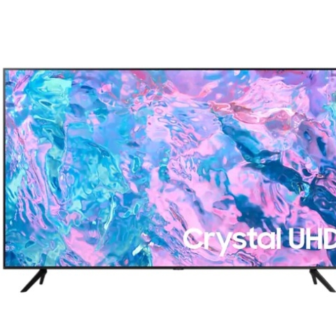 SAMSUNG 55" CRYSTAL SMART UHD 4K CU7000 (2023) UA55CU7000  LATEST MODEL 2023  Series 7  Resolution:3840 x 2160 HDMI x 3 USB x 1 Package Size (WxHxD) 1386 x 843 x 158 mm   Set Size with Stand (WxHxD) 1230.5 x 783.3 x 250.2 mm Set Size without Stand (WxHxD) 1230.5 x 707.2 x 59.9 mm   Stand (Basic) (WxD) 1030.1 x 250.2 mm VESA Spec 200 x 200 mm  PurColor Fine-tuned color for vibrant, lifelike picture PurColor enables the TV to express a huge range of colors for optimal picture performance for an immersive view