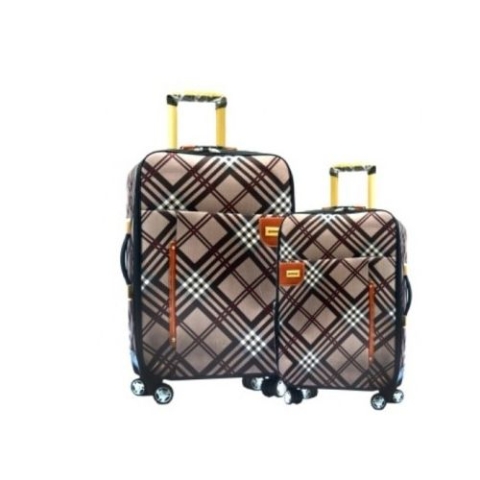 4 wheel Fashion Plaid luggage 2-Piece Set (BETH)