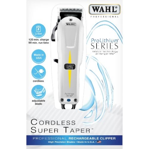 Wahl Super taper (8591-036)Pro lithium cordless clipper/3pin