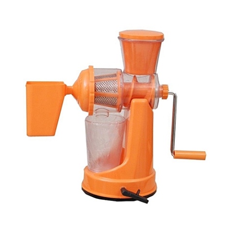 Happy Home Manual Fruit & Vegetable Juicer With Waste Cup - Orange