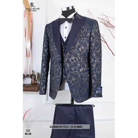 LUXURY STRIPED MEN'S 3 PIECE SUIT|SUT 028