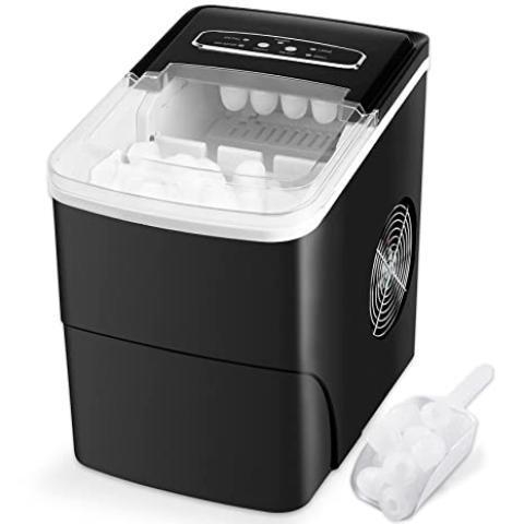 TOP/TABLE ELECTRIC WITH SPOON, 26.5 lbs in 24h ICE MAKER (MART)
