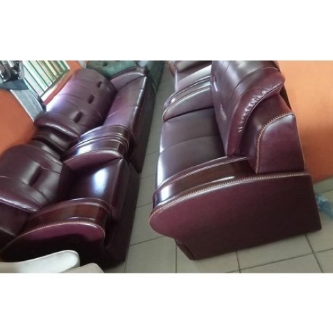 PURPLE ROYAL 7 SEATERS LEATHER SOFA (NAFU)