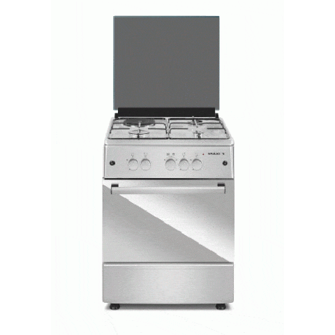 Maxi Gas Cooker | 6060 M4 INOX |3 GAS 1 ELECTRIC