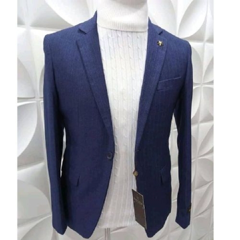 NAVY BLUE SUIT WITH ONE BUTTON SUIT | AVAILABLE IN ALL SIZES (MADU) (N)