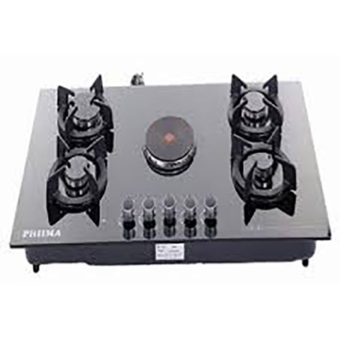 Phiima 4 Gas 1 Electric Ceramic Gas Hob