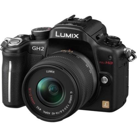 Panasonic Lumix Digital Camera with 3" Free-Angle Touch Screen LCD & 42mm Lens DMC-GH2KK