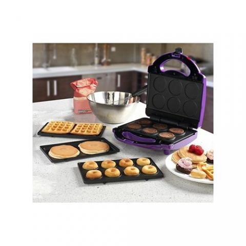 Swan Excellent 4-in-1 Cake Shop - Doughnut/Cupcake/Waffle/Pie Maker - Swan 4-in-1 CakeMachine + Gift