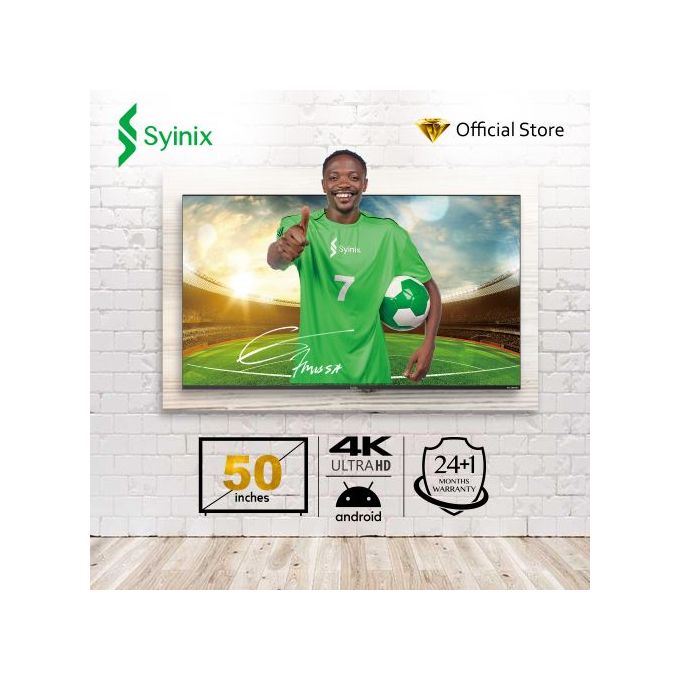 Syinix 50" Inch Android 4K UHD Smart LED TV