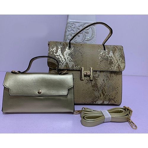 WOMEN'S LUXURY 2 PIECE HAND BAG WITH SHOULDER LOCK