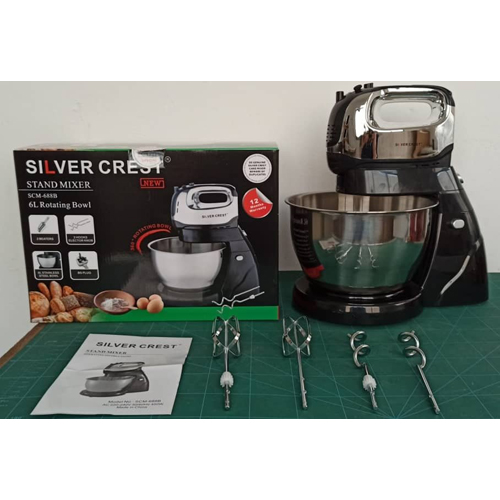 SILVER CREST STANDING MIXER 6L ROTATING BOWL (KEVO)