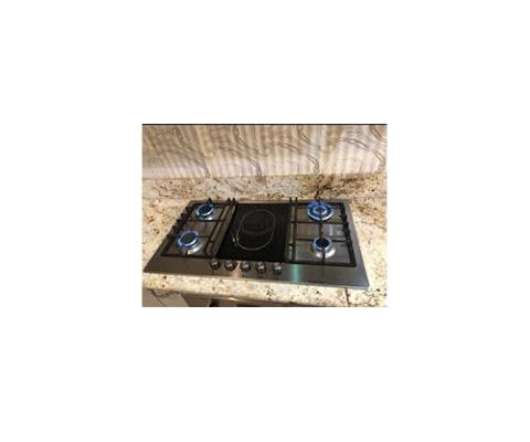 KitchenCraft 90cm 4 Gas + 1 Double Zone Built-in Hob-SH 924 EC