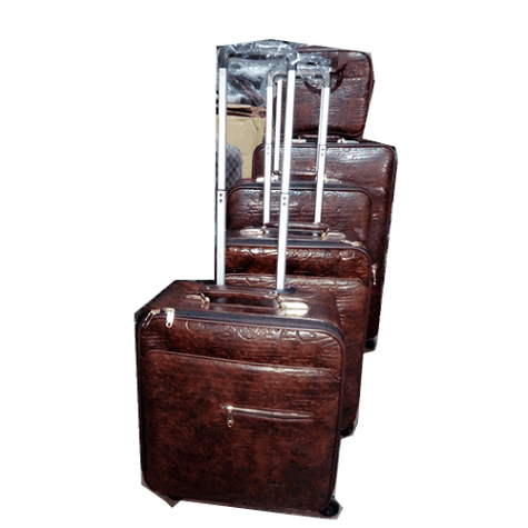 LUXURY 5 PIECE SET OF TRAVELLING LUGGAGE|LEATHER