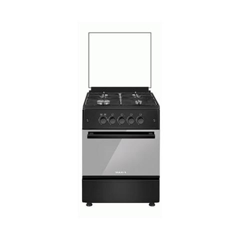 MAXI Gas Cooker 60*60 4 Gas Burner Basic Black