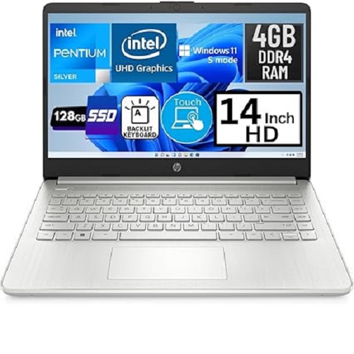 HP 14-FQ0734DS INTEL PENTIUM N5030 14" DISPLAY TOUCHSCREEN 256SSD/4GB RAM WINDOWS 11 (LWN)