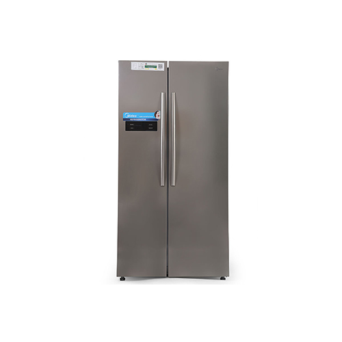 Midea HC-689WEN Side by Side Refrigerator 510 Litres |R600a|Silver With Handle